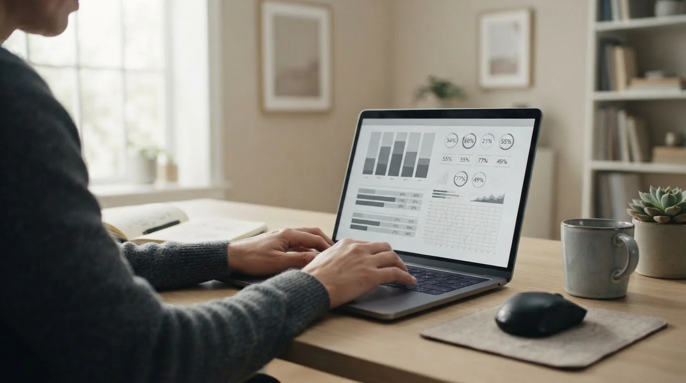 Vergleich von Wettquoten verschiedener Anbieter auf einem Laptop-Bildschirm