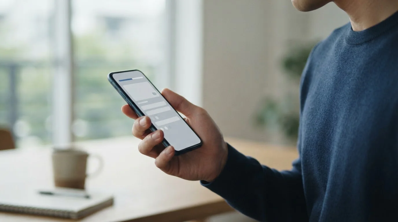Smartphone mit abstrakter Zahlungsschnittstelle und symbolischer Obergrenze