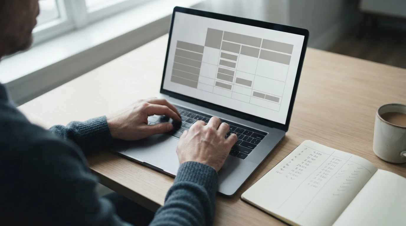Person recherchiert am Laptop Wettanbieter mit niedrigen Einstiegshürden