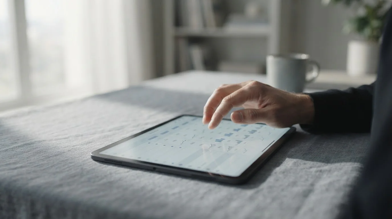Vergleichsübersicht verschiedener Wettanbieter auf einem Tablet-Display